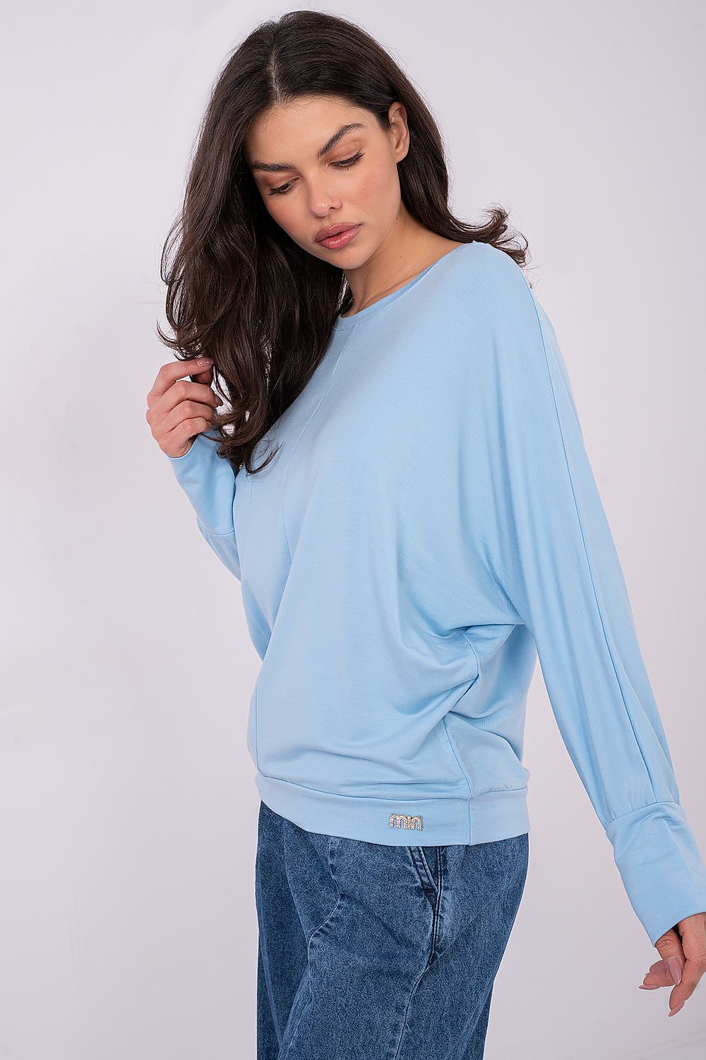 Versatile Women's Casual Blouse by Relevance, showcasing high-quality craftsmanship in a soft micro modal fabric, ideal for pairing with skirts and trousers.