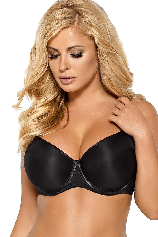 Luxurious Nipplex Padded Underwire Bra with Adjustable Straps and Feminine Satin Bows, available in multiple sizes, designed for elegance and comfort.
