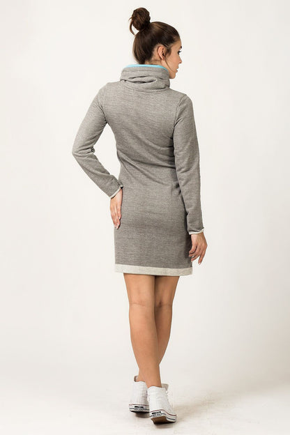 Fashion-forward Tessita Sporty Dress with pockets and raw hem design, ideal for a luxurious yet laid-back look.