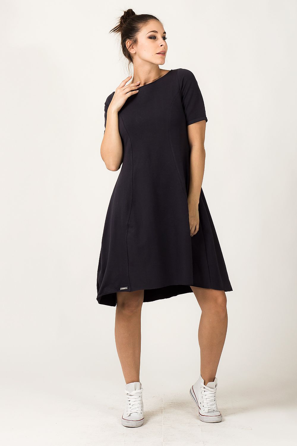 Luxurious Tessita Grey Quilted Daydress designed for comfort and style, featuring extended back and casual elegance.