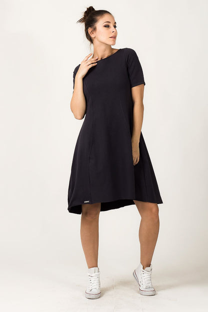 Luxurious Tessita Grey Quilted Daydress designed for comfort and style, featuring extended back and casual elegance.
