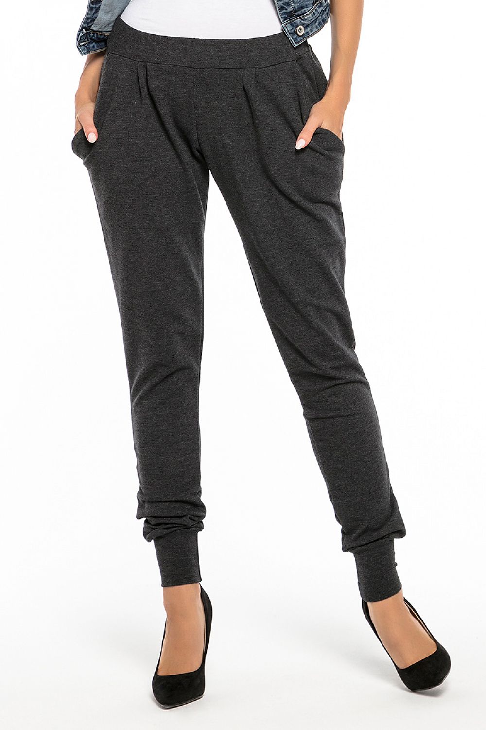 Stylish Tessita Sporty Knit Sweatpants displayed in multiple sizes EU S to XL, blending sporty aesthetics with luxury design.