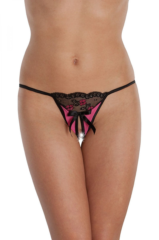 Elegant Sensual T-Back thong with delicate lace from SoftLine Collection, designed for luxury and sophistication.