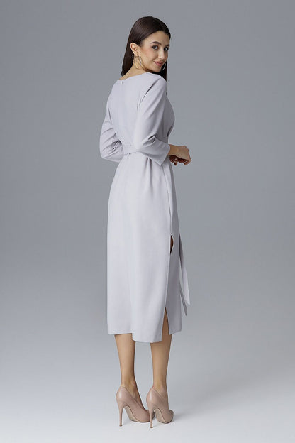 Luxury Figl cocktail dress showcasing side slits, perfect for formal occasions, adding an element of sophistication.