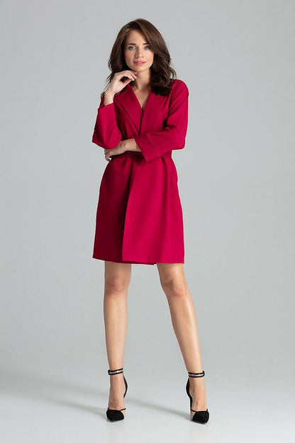 Size and fit guide of the sapphire loose-fitting daydress jacket by Lenitif, including measurements for EU S/M and L/XL sizes.