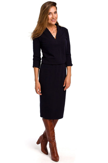 Stylove Daydress showcasing its timeless design with soft cotton fabric ideal for day wear.