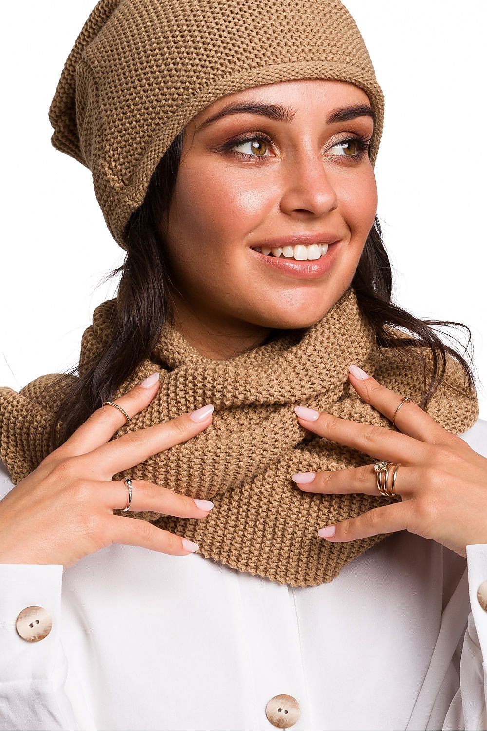 Luxurious 100% Acrylic Infinity Scarf by BE Knit - Soft and Warm Chimney Snood perfect for Autumn & Winter.