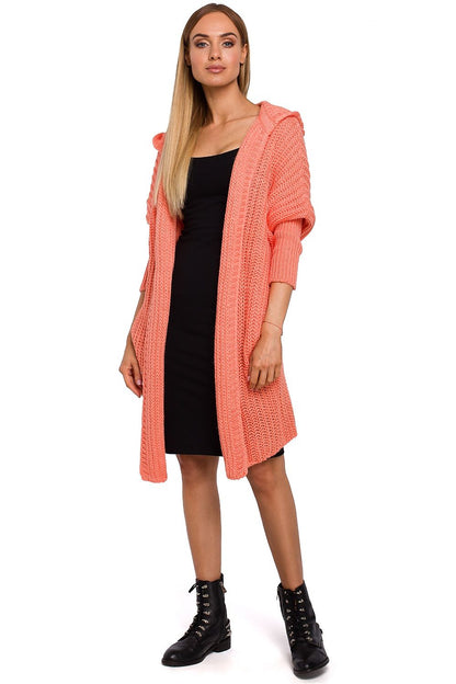 Luxurious Moe Unbuttoned Cardigan with Pockets, crafted from a soft acrylic blend, perfect for elegant layering, EU Size 0.