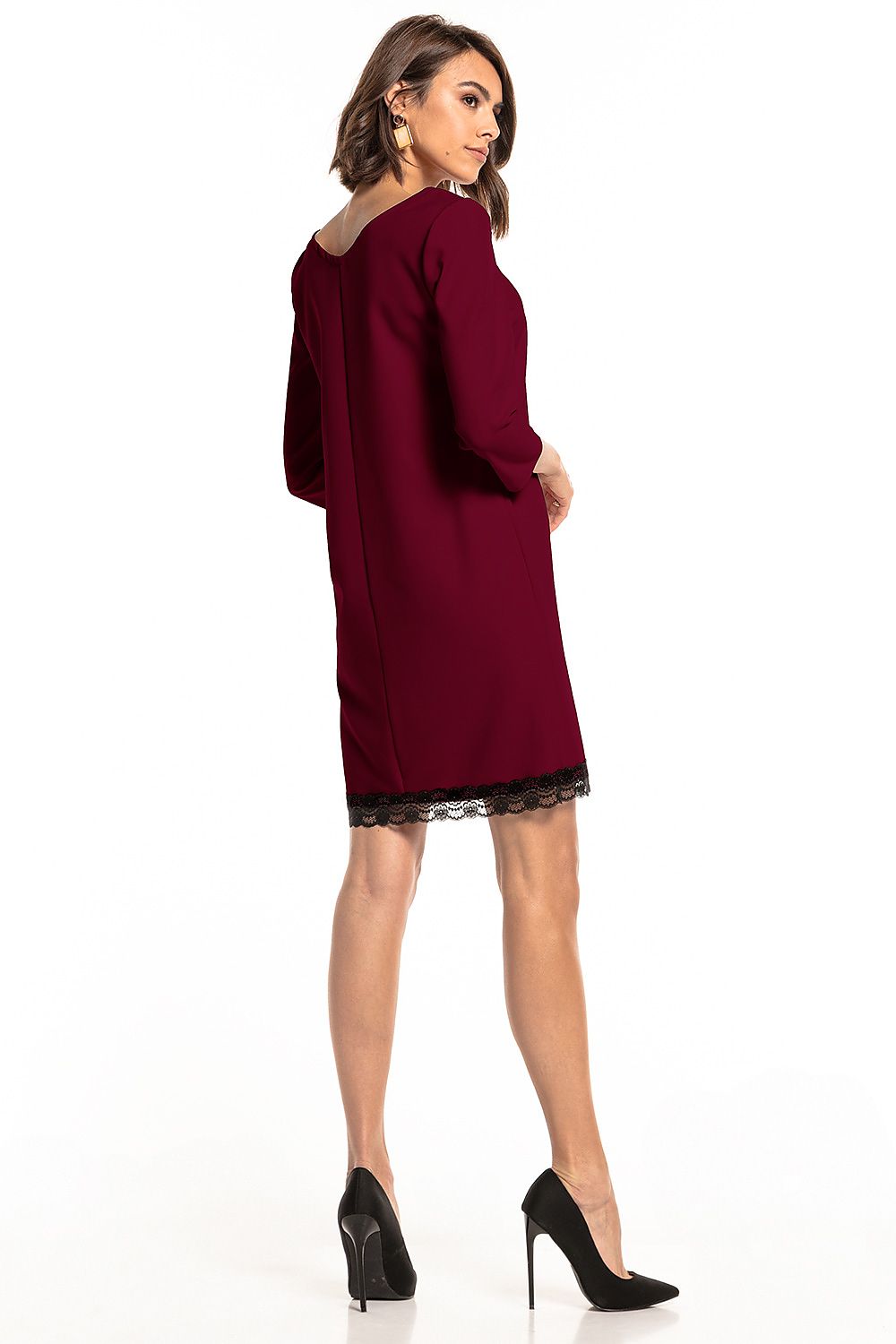 Elegant flat lay of the Tessita Daydress, highlighting the intricate lace neckline and premium quality of Tessita fashion.