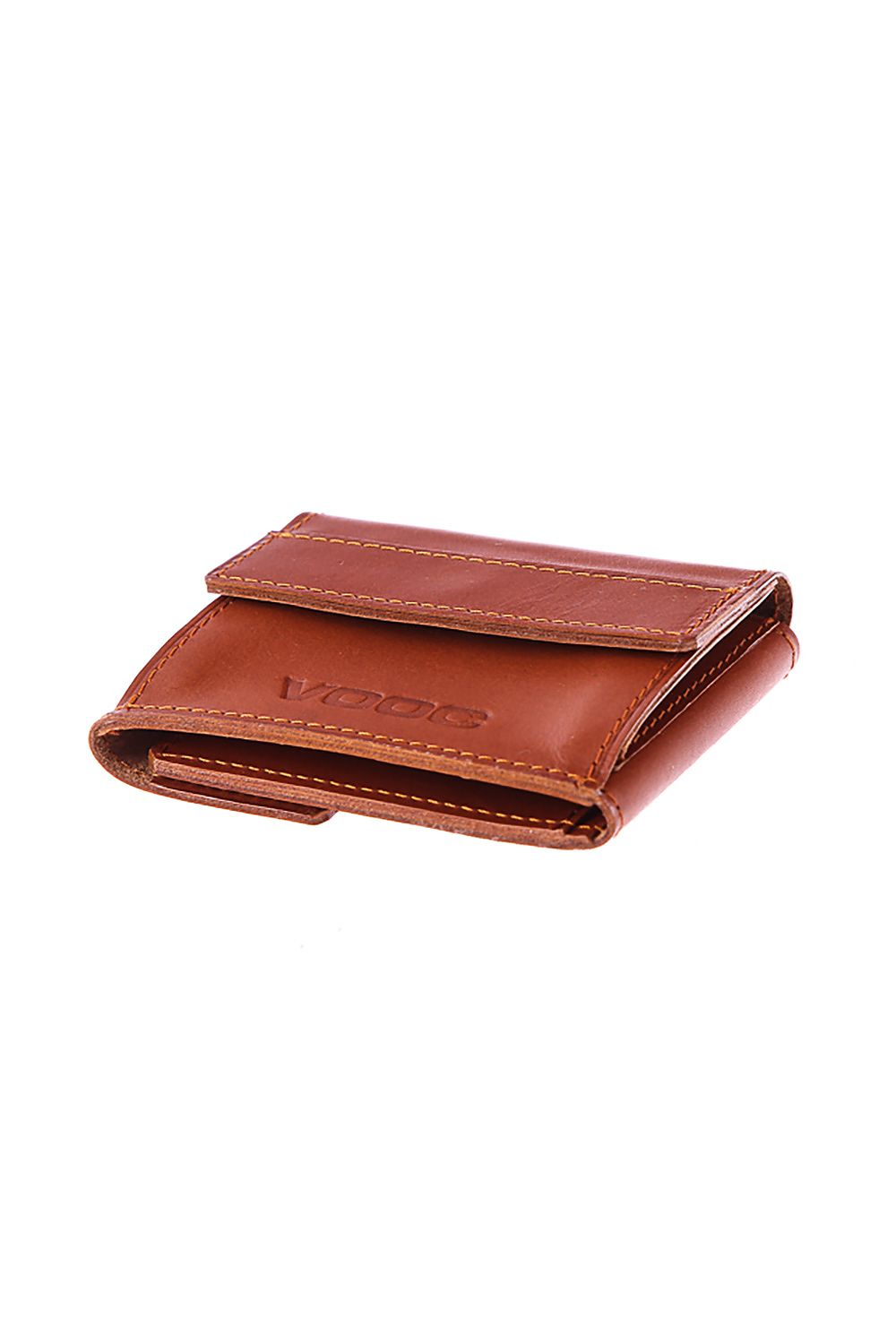 Handmade Vintage VOOC P41 Leather Wallet with Coin Pocket by Verosoft, showcasing exquisite craftsmanship and timeless design, featuring a rich brown leather exterior with detailed stitching.