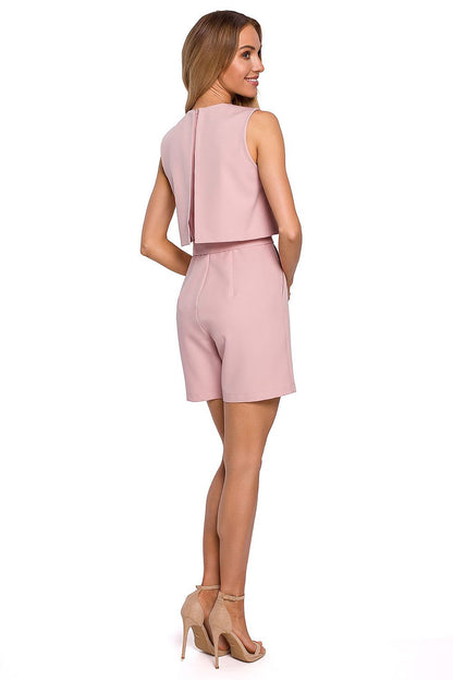 Elegant Moe designer suit showcased from the back, featuring a tailored fit with short legs and double top design, ideal for versatile styling on any occasion.