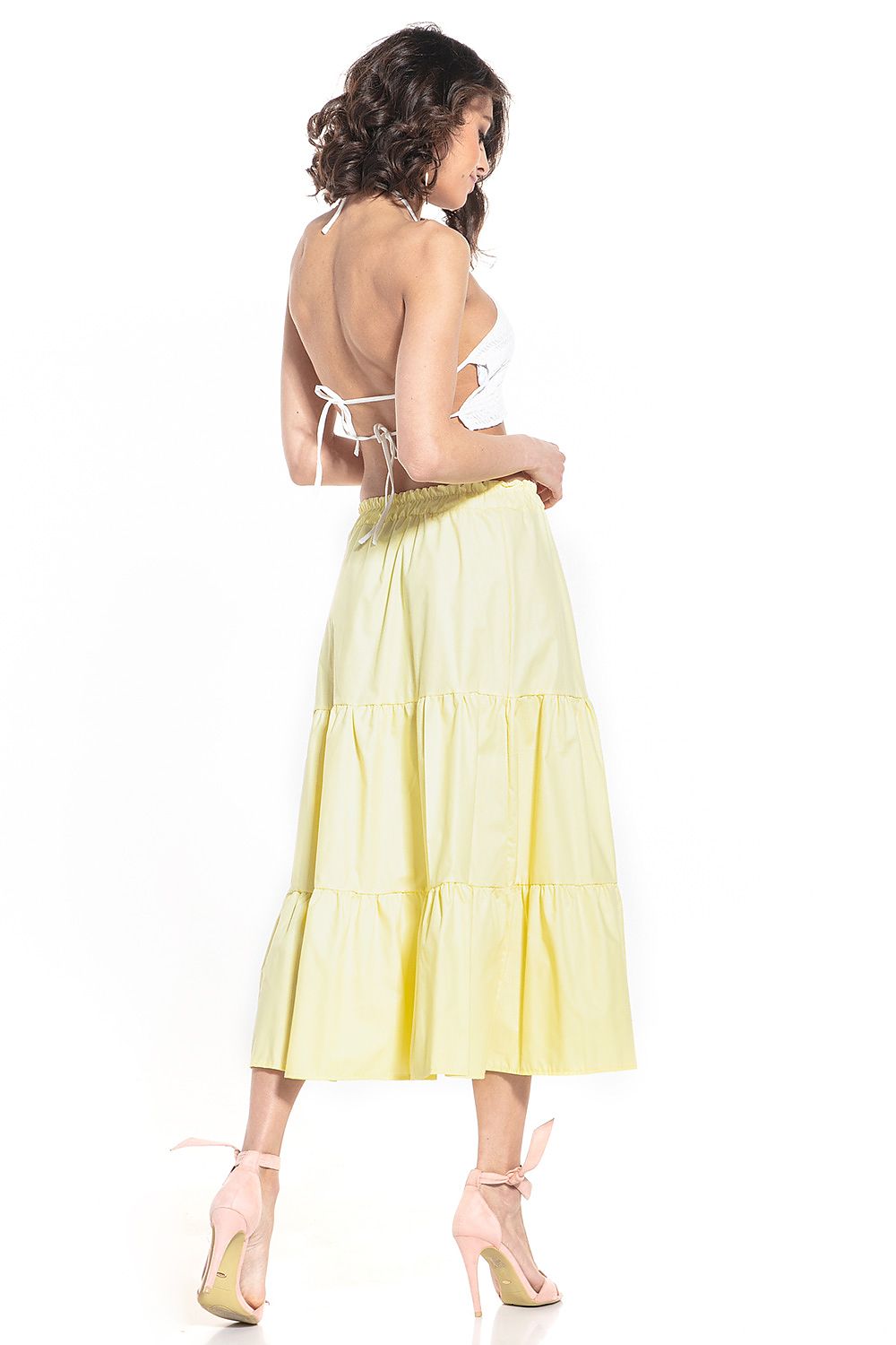 Chic Tessita long skirt crafted from 100% cotton, ideal for a sophisticated yet casual look.