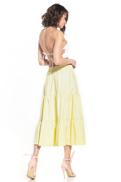 Chic Tessita long skirt crafted from 100% cotton, ideal for a sophisticated yet casual look.