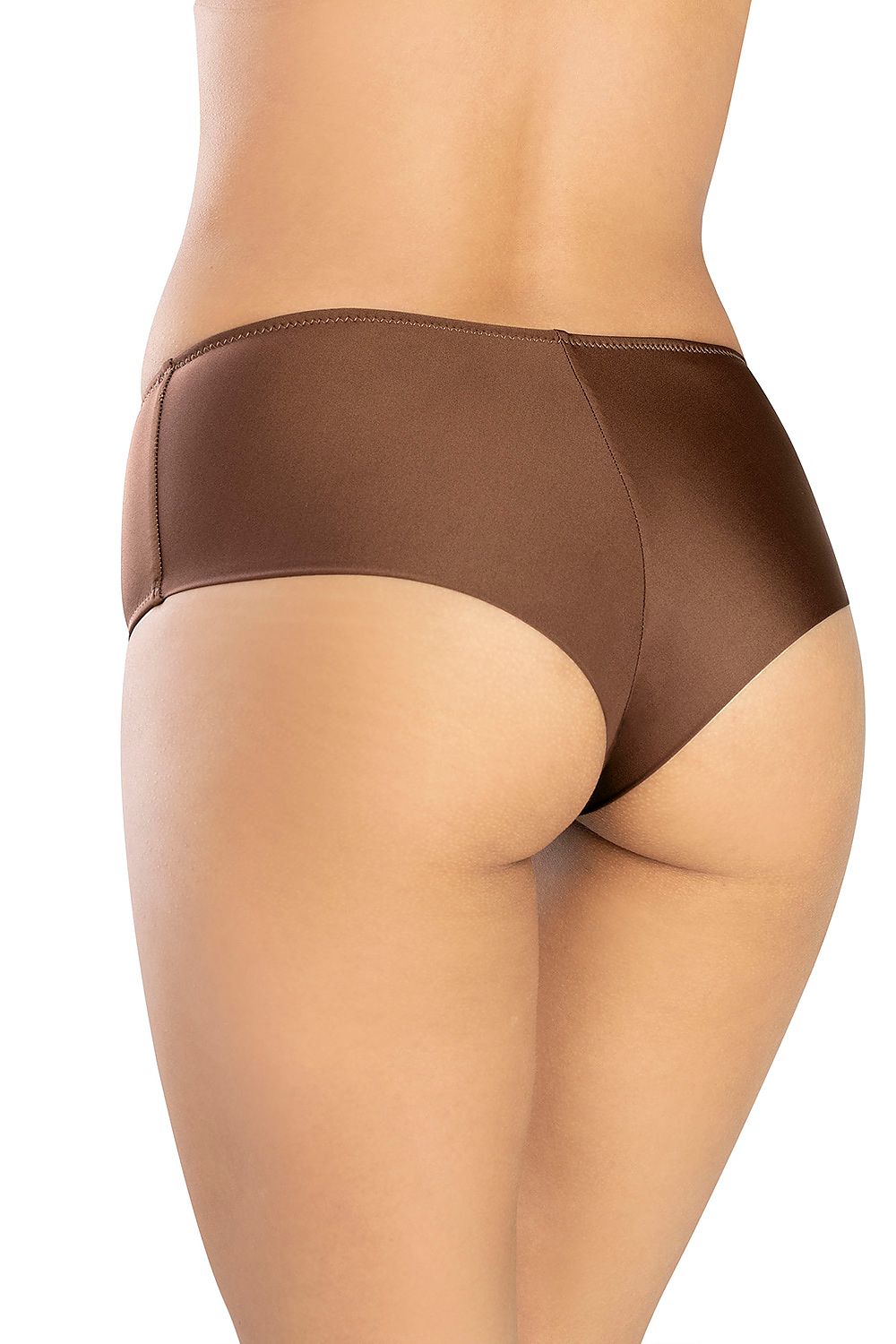 Elegant brown swim bottoms by Marko, featuring a sleek design with a subtle lining, perfect for a stylish beach day.