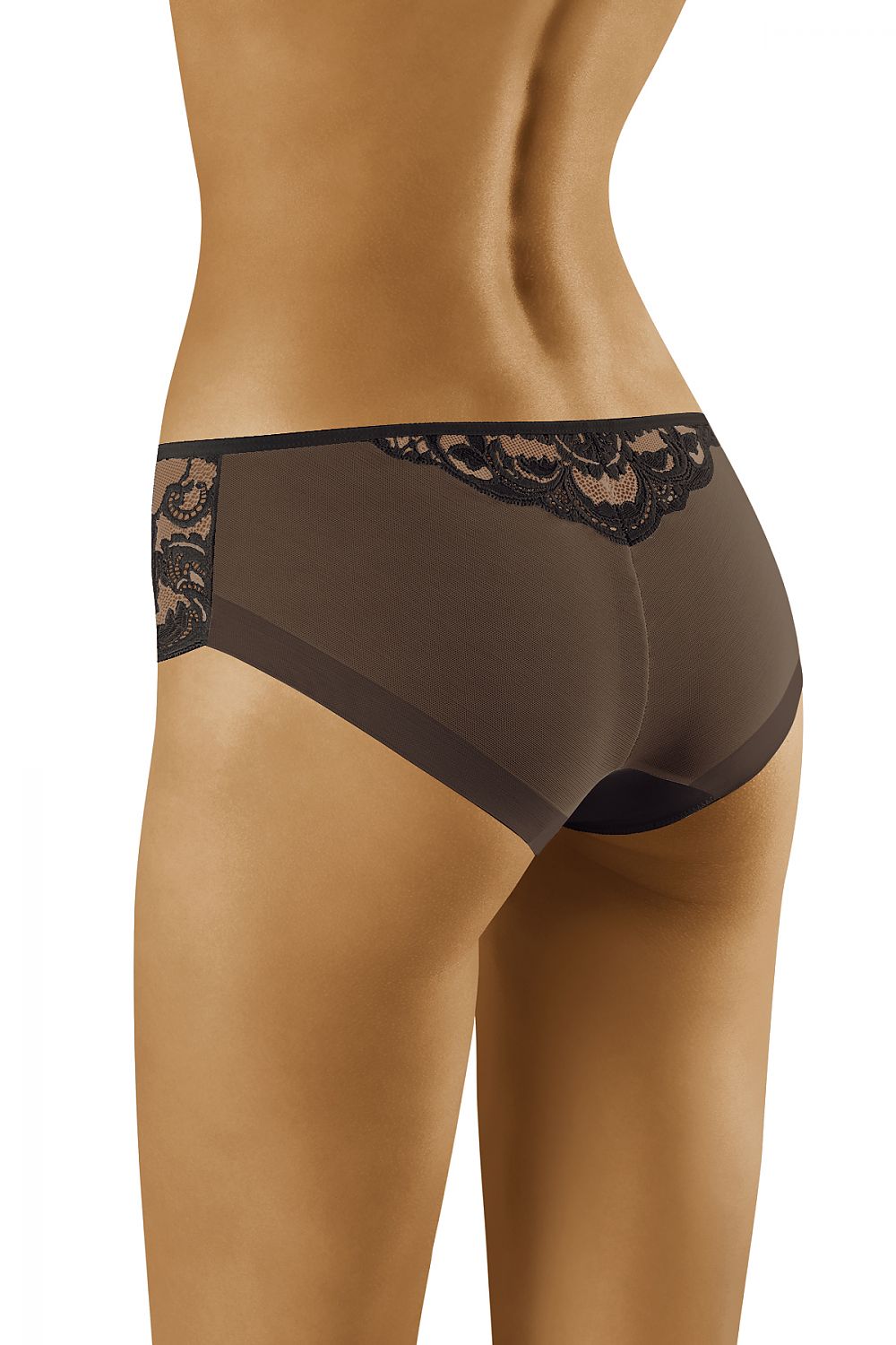 Elegant Wolbar Comfort Panties with Exquisite Lace & Tulle displaying a refined design with delicate lace accents and a smooth finish, perfect for a luxurious fit.
