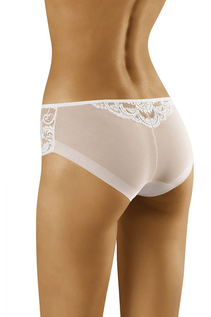 Elegant Wolbar Comfort Panties with Exquisite Lace & Tulle, showcasing a flawless fit and delicate design details at the back, perfect for everyday luxury.