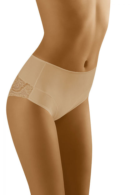 Wolbar Lace Comfort Panties in nude, featuring a sophisticated design with luxurious lace accents for an elegant and sexy appeal.