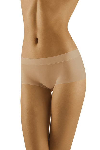 Wolbar Women's Smooth & Comfortable Laser-Cut Boxers - Quick-Drying Sports Shorts, showcasing a front view of the elegant and feminine design, crafted from soft, stretchy knitwear for ultimate comfort.
