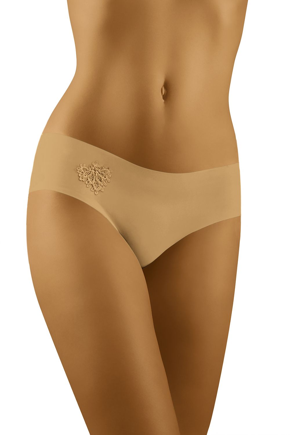 Wolbar Elia Smooth Low Cut Briefs with Delicate Guipure Lace - Seamless Comfort, showcasing the luxurious and smooth design, crafted for elegance and everyday wear.