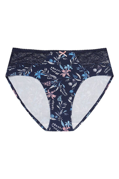 Henderson HALLY Classic Cotton Lace Panties showcasing the elegant comfort fit and luxurious design.