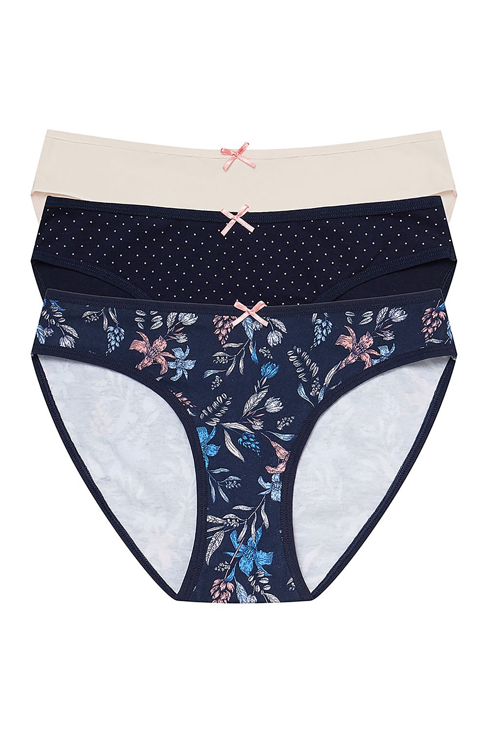 Luxurious Henderson Women's Cotton Panties available in chic colours, ideal for effortless comfort in a three-pack.