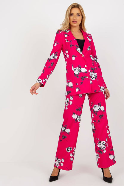 Elegant Long-Sleeved Women's Lakerta Jacket With Button Closure – Fully Lined Cotton Blend displayed elegantly, suitable for both casual and formal occasions.