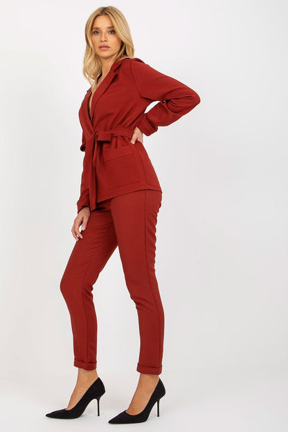 Elegant Checked Jacket with Long Sleeves and Slip Pockets by Lakerta, showcasing a refined and luxurious design ideal for sophisticated styling.