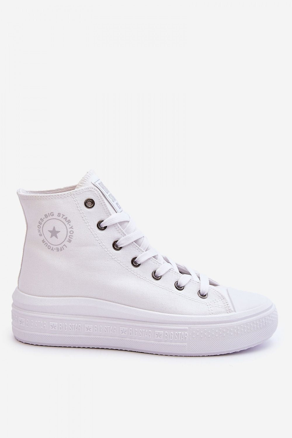 Chic and stylish Big Star high-top sneakers for women with a trendy platform and lace-up design, perfect for fashionable comfort - Step in Style.