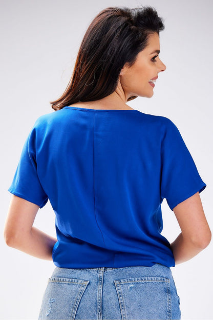 Elegant Viscose Blouse by Awama in a soft fabric, perfect for luxurious summer style.