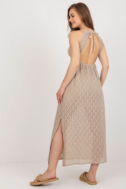 Model wearing the strapless sweetheart neckline daydress by Och Bella, epitomising luxury and grace for summer outings.