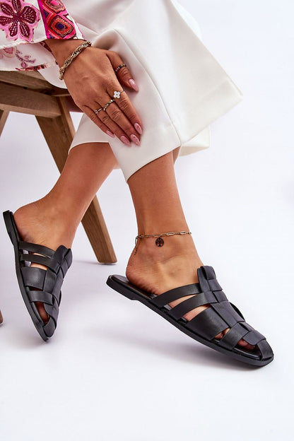 Step in Style Eco Leather Classic Flip-Flops for women, designed with a comfortable footbed and non-slip sole for fashion-forward summer outings.