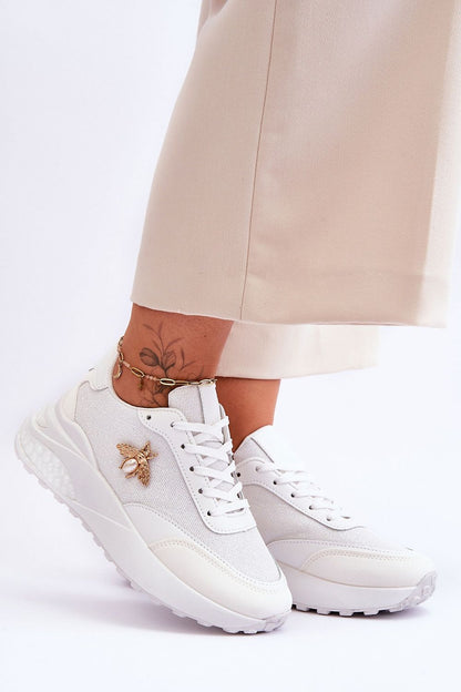 Luxury sport shoes by Step in style featuring intricate insect detailing, crafted from eco leather and fabric, complemented by a stylish comfort fit, ideal for the modern, eco-conscious fashion enthusiast.