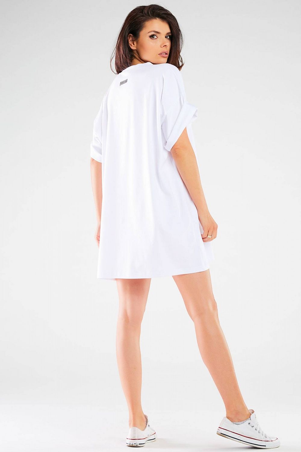 Detailed shot of the Infinite You daydress, featuring its wide cut and exquisite design, perfect for a chic daytime look.