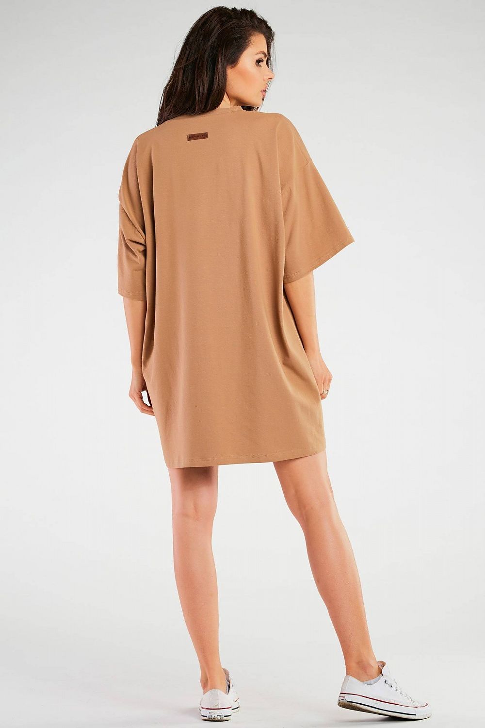 Close-up of the unique wide-cut design and quality stitching on the Infinite You daydress, a perfect choice for a sophisticated wardrobe.