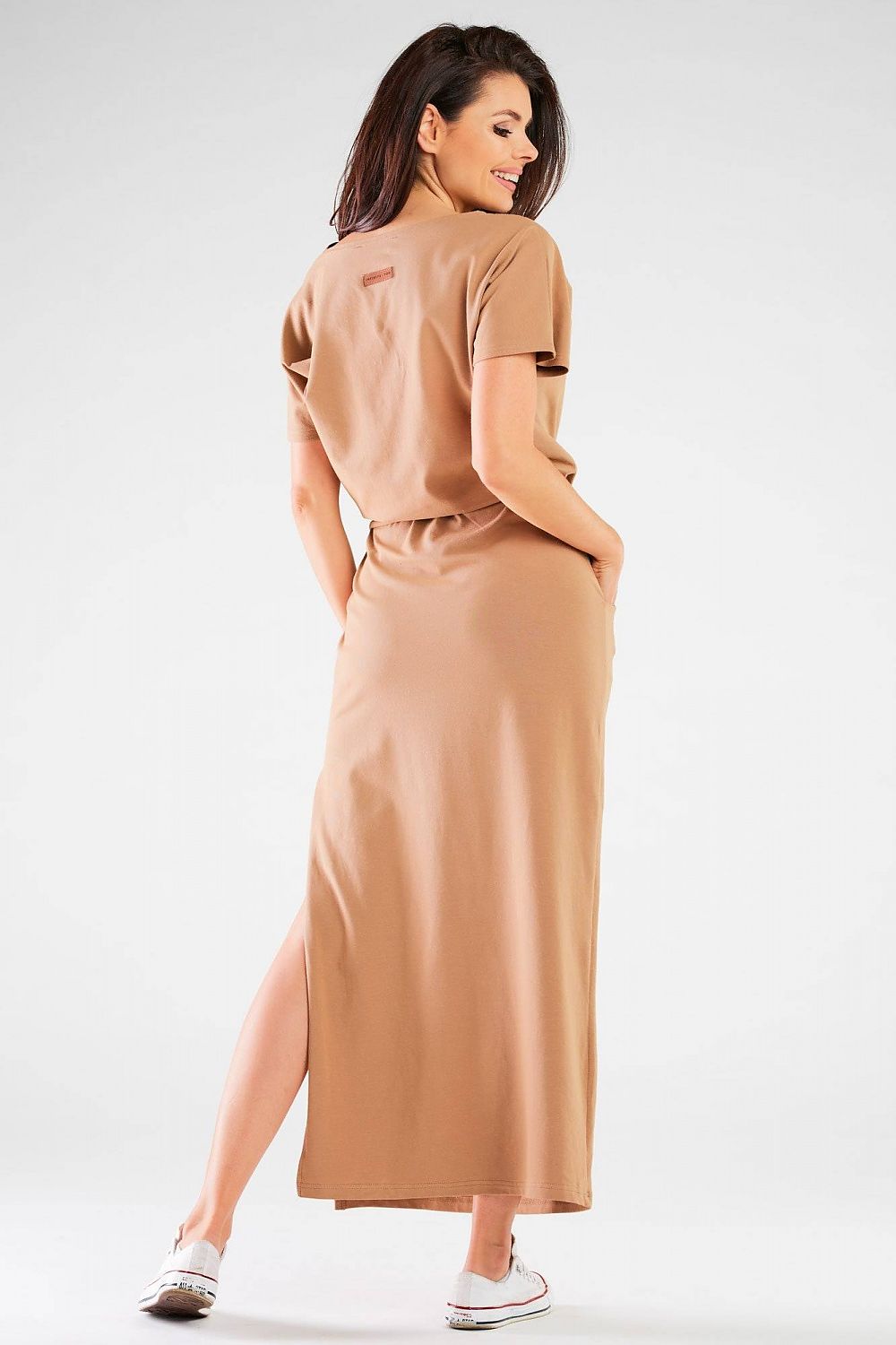 Diverse size chart for the Infinite You long cotton summer dress, demonstrating its perfect fit and luxurious comfort for every body type.