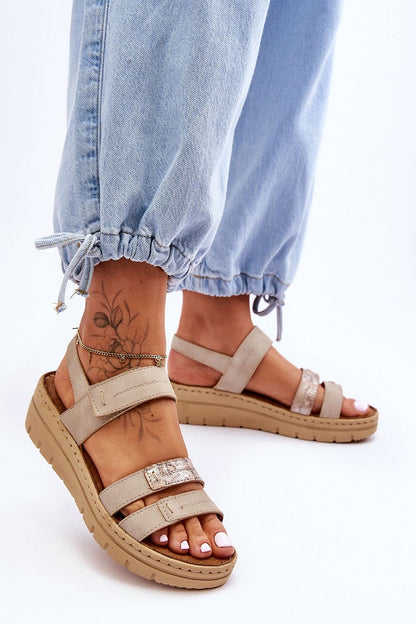 Stylish and eco-friendly women's sandals featuring a soft suede footbed and a fashionable 5cm heel, crafted by Step in Style.