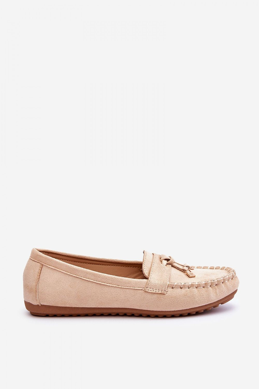 Comfortable platform women’s moccasins made from eco-suede by Step in Style, showcasing a delicate 1 cm sole height for effortless elegance.