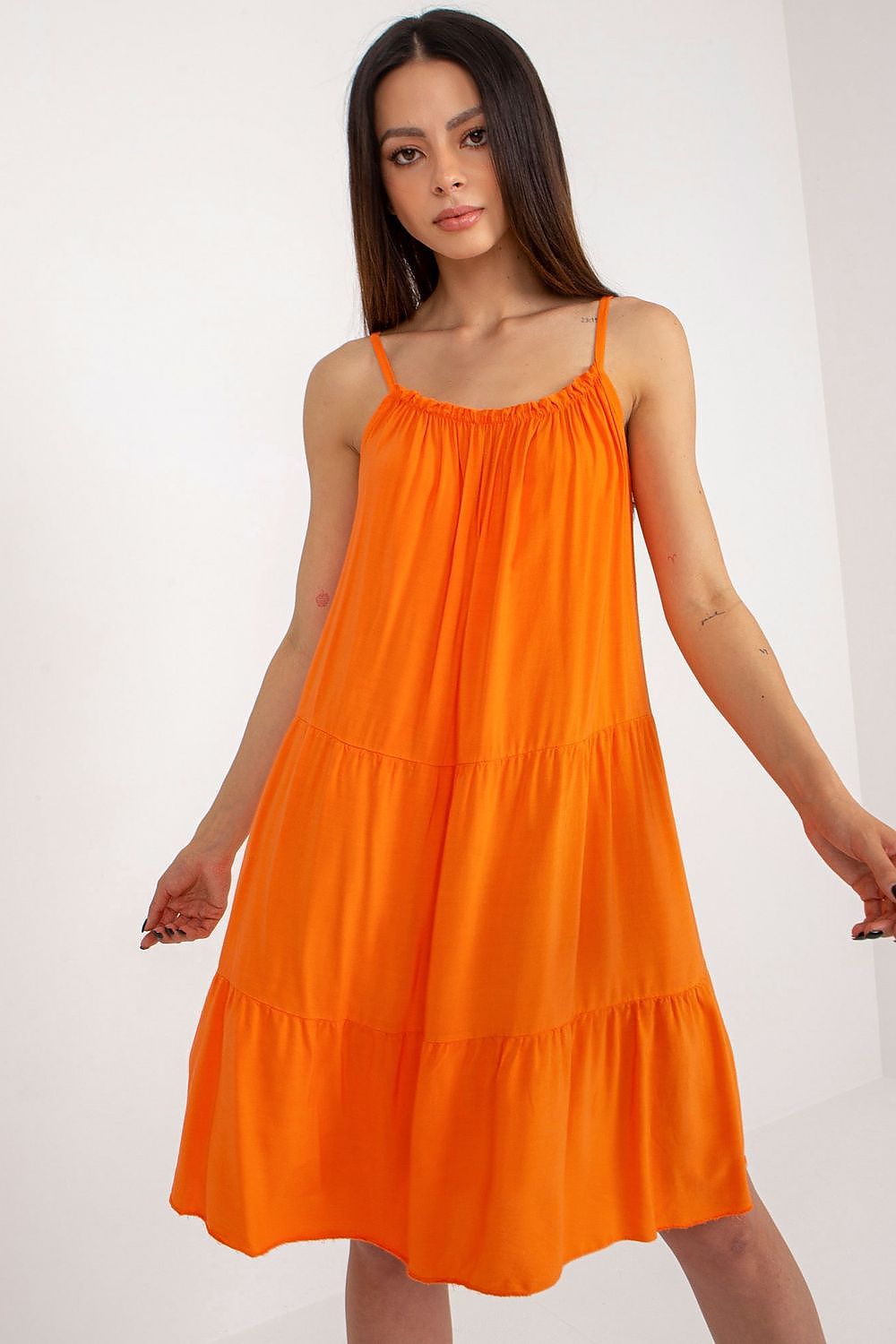 Stylish Och Bella thin strap daydress, designed for a luxurious summer look.