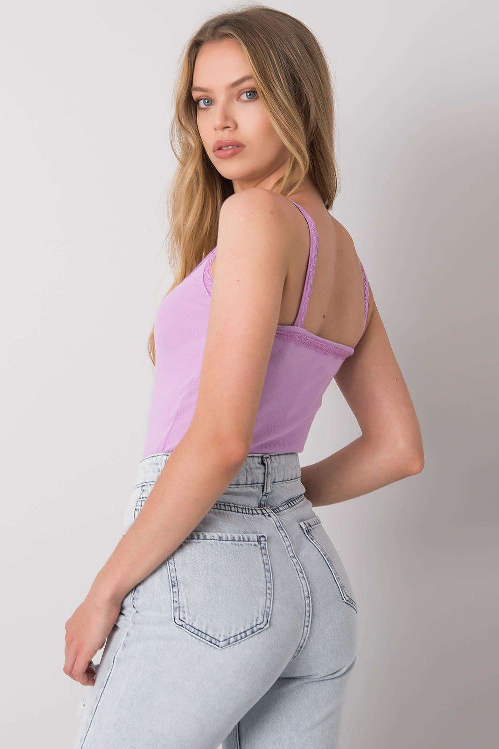 Luxurious cotton blend top by Calben, featuring a chic striped design, enhancing your wardrobe with sophistication and comfort.