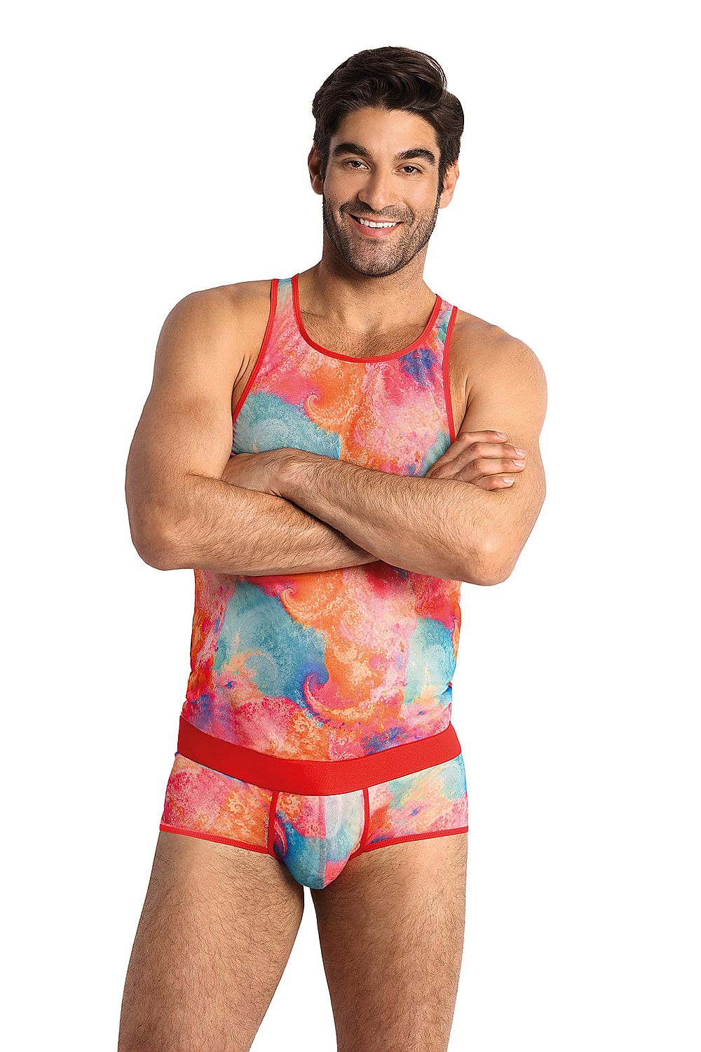 Luxury Anais strapless singlet featuring deep cutouts, crafted from high-quality spandex and polyamide for the perfect fit and comfort.