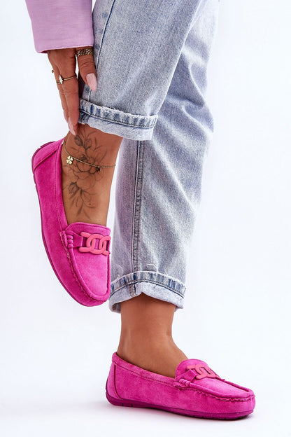 Chic and sustainable moccasins for women by Step in Style, featuring a decorative front accent and comfortable artificial leather footbed.