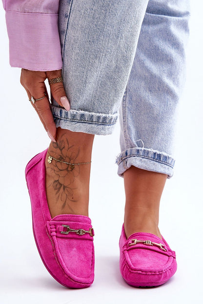 Luxury women's eco-suede moccasins with intricate detailing, designed by Step in Style, showcasing a slip-resistant outsole for exceptional comfort.