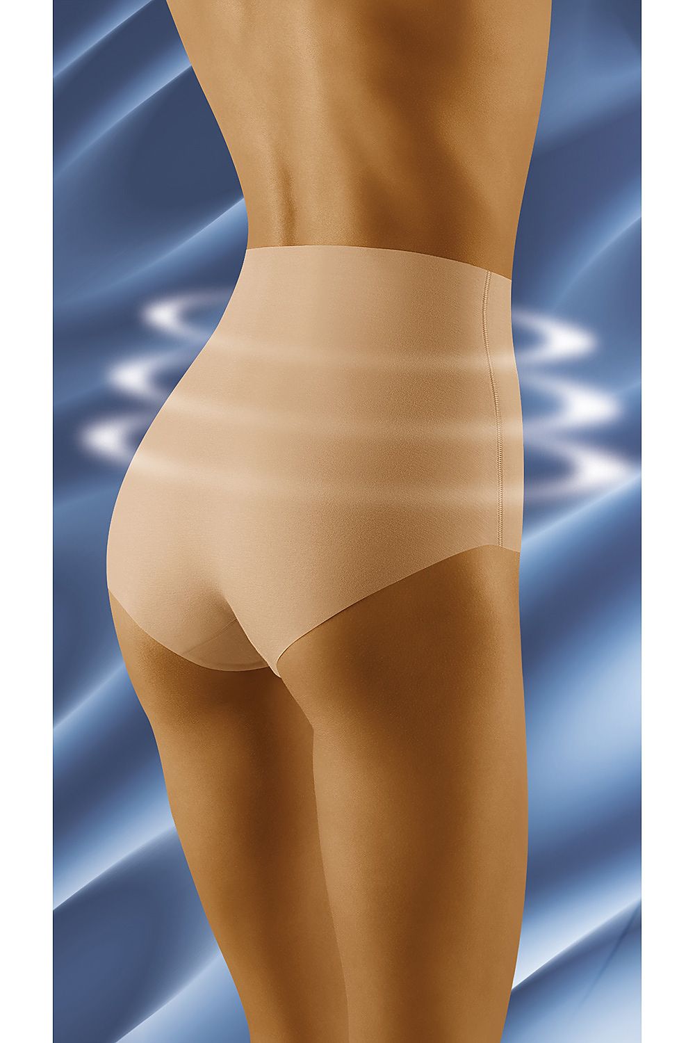 Luxury seamless high waist panties by Wolbar, featuring a comfortable fit and tightening properties, crafted from high-quality spandex and polyamide materials. Perfect for a sleek silhouette.