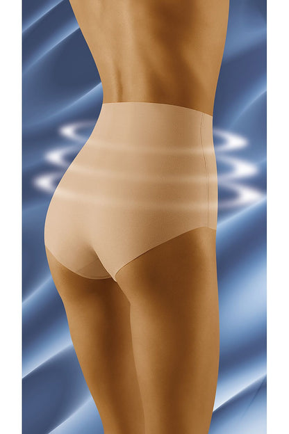 Luxury seamless high waist panties by Wolbar, featuring a comfortable fit and tightening properties, crafted from high-quality spandex and polyamide materials. Perfect for a sleek silhouette.