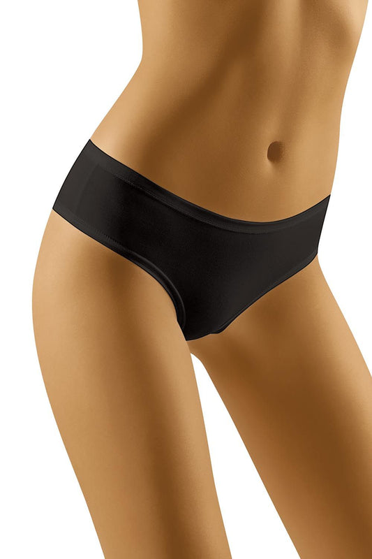 Wolbar Cotton Midi Panties featuring a luxurious soft finish and elegant red logo patch - perfect for everyday comfort.