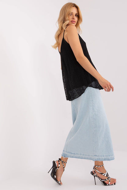 The Och Bella Lace Top displayed in a flattering light, highlighting its elegant V-Neck and soft lining, ideal for summer outings.