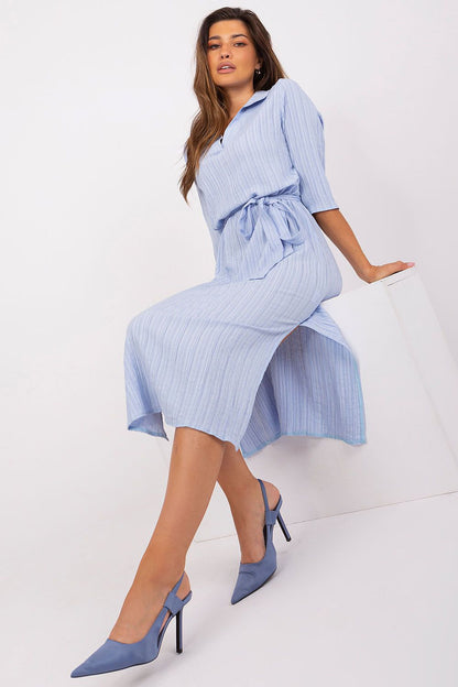 Detailed close-up of Lakerta daydress fabric showcasing luxurious spandex and viscose blend, ideal for comfort and elegance.