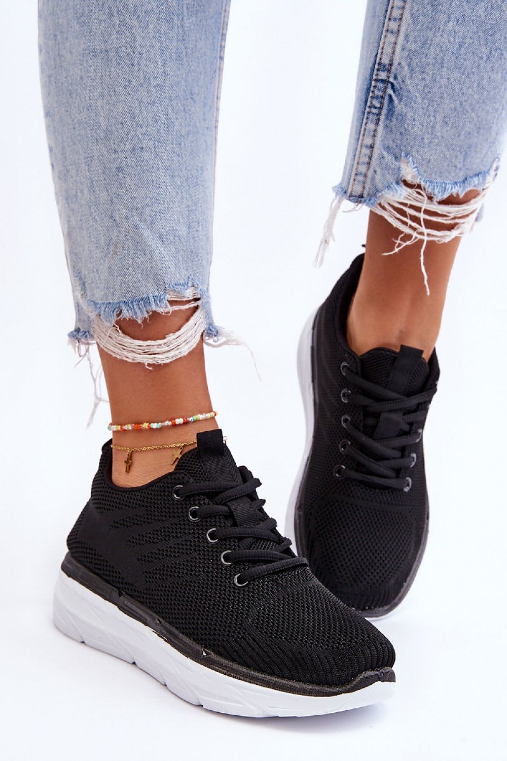 Lace-Up Sports Shoes by Step in Style featuring a soft foam insole and lightweight sole, perfect for everyday comfort and luxury.