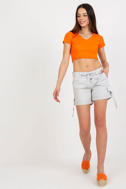 Stylish and comfortable women's shorts by Fresh Made, crafted from a premium cotton blend with a tailored fit, tie waist and practical side pockets.