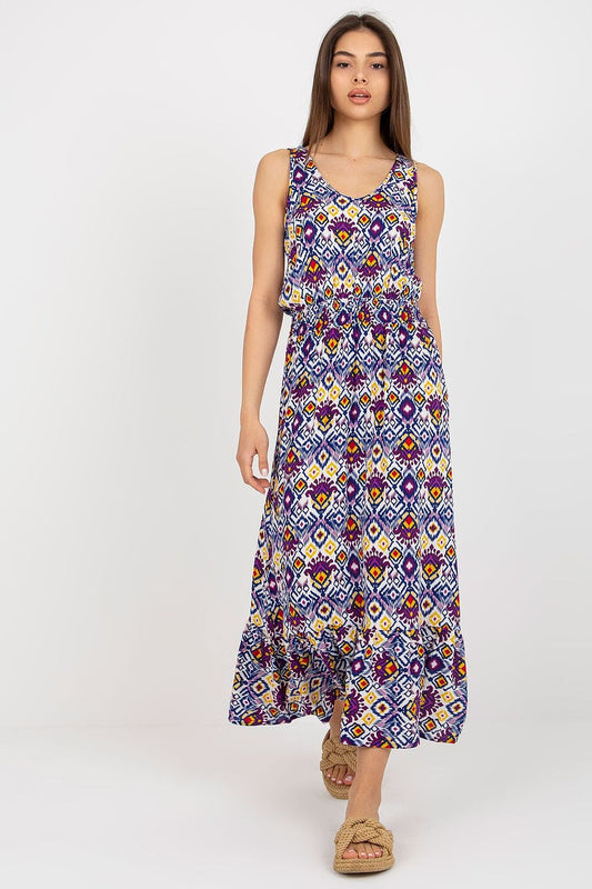 Elegant long summer dress by Fresh Made featuring thick straps and heart neckline, perfect for luxury outdoor events.